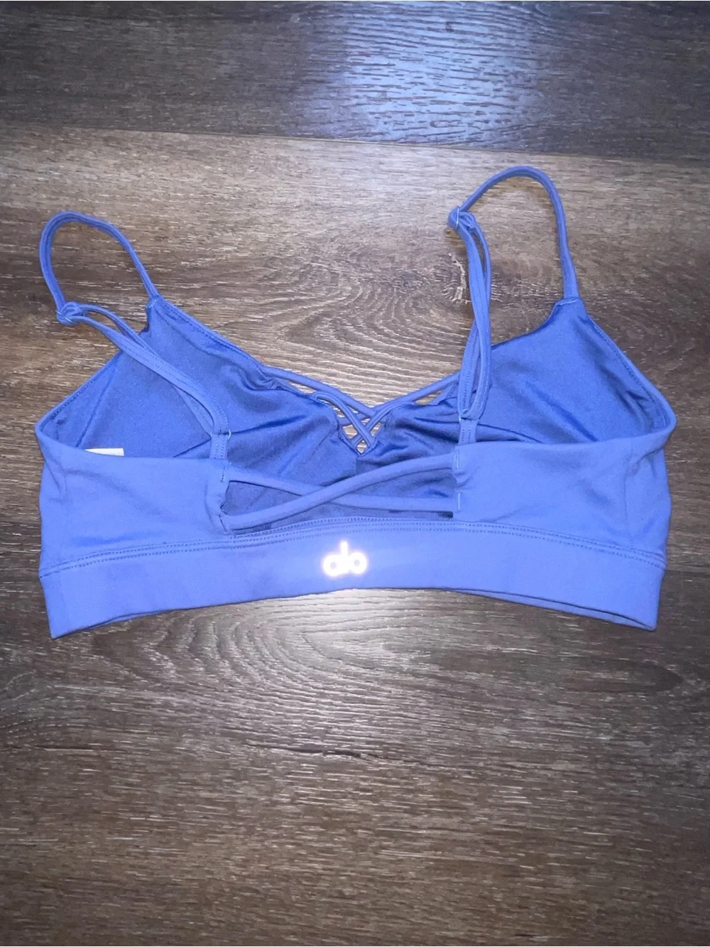 ALO Yoga Periwinkle Blue CrissCross Sports Bra XS